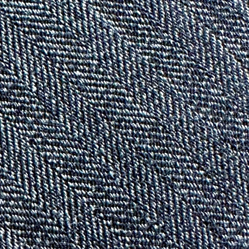 Tie Bar Skinny 100% WOOL Gray Herringbone Tie